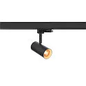 SLV LED 3-Phasen Strahler NOBLO® SPOT DTW, IP20, 8.4W 2000-3000K 450lm 36°, CRi >90, Dim-to-Warm, schwarz