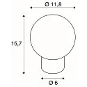 SLV Tischleuchte TINY SUN, Ø 11,8cm, G9, IP20, kupfer