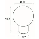 SLV Tischleuchte LITTLE SUN, Ø 14cm, G9, IP20, kupfer