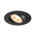 ceiling recessed luminaire NEW TRIA® 68 round GU10 IP20, black