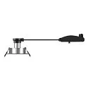 SLV Deckeneinbauleuchte NEW TRIA® 68, quadratisch, GU10, max. 10W, IP20, aluminium