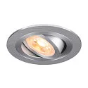 Deckeneinbauleuchte NEW TRIA® 75, rund, GU10, max. 10W, IP20, aluminium