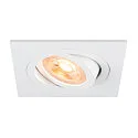 Deckeneinbauleuchte NEW TRIA® 75, quadratisch, GU10, max. 10W, IP20, weiß