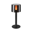 SLV Outdoor LED Akku-Leuchten Set TAHA, IP65 IK03, 5W 2700K 200lm, 3-stufig dimmbar, inkl. 2 Schirmen + Zubehör, schwarz