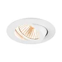 LED Deckeneinbauleuchte NEW TRIA® 68, rund, 8,3W, CRI 90, IP20, dimmbar, 38°, 2700K, weiß