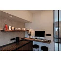 SLV LED Deckeneinbauleuchte NEW TRIA® 68, rund, 8,3W, CRI 90, IP20, dimmbar, 38°, 3000K, schwarz