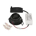 SLV LED Deckeneinbauleuchte NEW TRIA® 68, rund, 8,3W, CRI 90, IP20, dimmbar, 60°, 3000K, schwarz