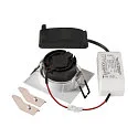 SLV LED Deckeneinbauleuchte NEW TRIA® 68, quadratisch, 8,3W, CRI 90, IP20, dimmbar, 60°, 2700K, weiß