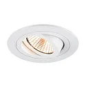 LED Deckeneinbauleuchte NEW TRIA® 75, rund, 8,3W, CRI 90, IP20, dimmbar, 38°, 2700K, weiß