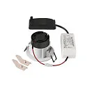 SLV LED Deckeneinbauleuchte NEW TRIA® 68, rund, 8,3W, CRI 90, IP20/IP65, dimmbar, 38°, 2700K, weiß