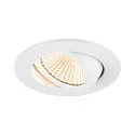LED Deckeneinbauleuchte NEW TRIA® 68, rund, 11W, 1800-3000K, CRI 90, IP20, dimmbar, 60°, weiß