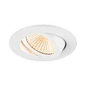 SLV LED Deckeneinbauleuchte NEW TRIA® 68, rund, 11W, 1800-3000K, CRI 90, IP20, dimmbar, 60°, weiß