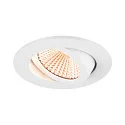 SLV LED Deckeneinbauleuchte NEW TRIA® 68, rund, 11W, 1800-3000K, CRI 90, IP20, dimmbar, 60°, weiß