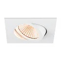 SLV LED Deckeneinbauleuchte NEW TRIA® 68, quadratisch, 11W, 1800-3000K, CRI 90, IP20, dimmbar, 60°, weiß