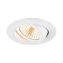 LED Deckeneinbauleuchte NEW TRIA® UNIVERSAL 68, rund, 8,6W, 2500/3000/4000K, CRI 90, dimmbar, 38°, IP20, weiß
