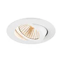 SLV ceiling recessed luminaire NEW TRIA® UNIVERSAL 68 round IP20, white dimmable