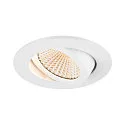 SLV ceiling recessed luminaire NEW TRIA® UNIVERSAL round IP20, white dimmable