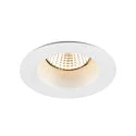 SLV LED Deckeneinbauleuchte NEW TRIA® UNIVERSAL 68, rund, 8,6W, 2500/3000/4000K, CRI 90, dimmbar, 38°, IP20/IP65, weiß