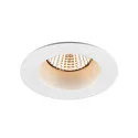 SLV LED Deckeneinbauleuchte NEW TRIA® UNIVERSAL 68, rund, 8,6W, 2500/3000/4000K, CRI 90, dimmbar, 38°, IP20/IP65, weiß