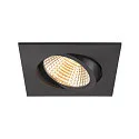 recessed ceiling ring NEW TRIA® 95 square, black
