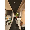recessed ceiling ring NEW TRIA® 95 square, black