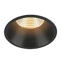 SLV Deckeneinbauring NEW TRIA® 95, rund, vertieft, IP20, schwarz