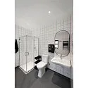 SLV Deckeneinbauring NEW TRIA® 95, rund, vertieft, IP20, schwarz