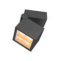 SLV Outdoor LED Aufbau-Strahler S-CUBE, IP65 IK04, 15W 2700/3000K (CCT Swich) 1000/1200lm 80°, dimmbar, neigbar, anthrazit
