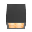 SLV LED Outdoor Deckenaufbauleuchte S-CUBE, IP65 IK04, 15W 2700/3000K (CCT Swich) 1000/1200lm 80°, dimmbar, starr, anthrazit