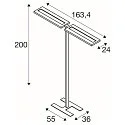 LED Stehleuchte WORKLIGHT PRO, 150W, 4000K, 20000lm, IP20, dimmbar, schwarz