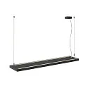 SLV LED Pendelleuchte WORKLIGHT PRO 120, 80° - 115°, 120cm, 50W, 4000K, 6100lm, IP20, DALI dimmbar, schwarz
