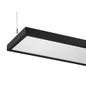 SLV LED Pendelleuchte WORKLIGHT PRO 120, 80° - 115°, 120cm, 50W, 4000K, 6100lm, IP20, DALI dimmbar, schwarz
