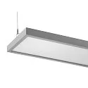 SLV LED Pendelleuchte WORKLIGHT PRO 120, 80° - 115°, 120cm, 50W, 4000K, 6100lm, IP20, DALI dimmbar, grau