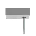 SLV LED Pendelleuchte WORKLIGHT PRO 120, 80° - 115°, 120cm, 50W, 4000K, 6100lm, IP20, DALI dimmbar, grau