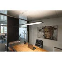 SLV LED Pendelleuchte WORKLIGHT PRO 120, 80° - 115°, 120cm, 50W, 4000K, 6100lm, IP20, DALI dimmbar, grau