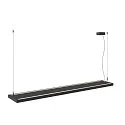 SLV LED Pendelleuchte WORKLIGHT PRO 150, 80° - 115°, 150cm, 59W, 4000K, 7200lm, IP20, DALI dimmbar, schwarz
