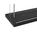 SLV LED Pendelleuchte WORKLIGHT PRO 150, 80° - 115°, 150cm, 59W, 4000K, 7200lm, IP20, DALI dimmbar, schwarz