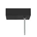 SLV LED Pendelleuchte WORKLIGHT PRO 150, 80° - 115°, 150cm, 59W, 4000K, 7200lm, IP20, DALI dimmbar, schwarz
