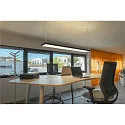 SLV LED Pendelleuchte WORKLIGHT PRO 150, 80° - 115°, 150cm, 59W, 4000K, 7200lm, IP20, DALI dimmbar, schwarz