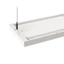 SLV LED Pendelleuchte WORKLIGHT PRO 150, 80° - 115°, 150cm, 59W, 4000K, 7200lm, IP20, DALI dimmbar, weiß