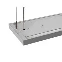 SLV LED Pendelleuchte WORKLIGHT PRO 150, 80° - 115°, 150cm, 59W, 4000K, 7200lm, IP20, DALI dimmbar, grau