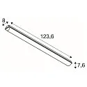 SLV LED Feuchtraum-Wannenleuchte WATERPROOF V 1200 ON-OFF, IP66 IK08, 18-32W (multi) 3000/4000K, CRI 80, schaltbar, grau