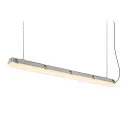 SLV LED Feuchtraum-Wannenleuchte WATERPROOF V 1200 DALI, IP66 IK08, 36W 4000K, CRI 80, dimmbar, grau