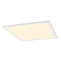 SLV LED Einlege-Deckenleuchte PANEL V 625 ON-OFF, IP54 IK03, 62cm, 34W 3000/4000K (CCT Switch), CRI 80, schaltbar, 115° UGR<22