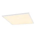 SLV LED Einlege-Deckenleuchte PANEL V 600 ON-OFF, IP54 IK03, 59.5cm, 34W 3000/4000K (CCT Switch), CRI 80, schaltbar, 85°, UGR<19