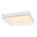 SLV LED Einlege-Deckenleuchte PANEL V 600 ON-OFF, IP54 IK03, 59.5cm, 34W 3000/4000K (CCT Switch), CRI 80, schaltbar, 85°, UGR<19