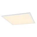 SLV LED Einlege-Deckenleuchte PANEL V 625 ON-OFF, IP54 IK03, 62cm, 34W 3000/4000K (CCT Switch), CRI 80, schaltbar, 85°, UGR<19