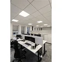 SLV LED Einlege-Deckenleuchte PANEL V 625 DALI, IP54 IK03, 62cm, 34W 3000/4000K (CCT Switch)  85°, CRI 80, UGR <19, dimmbar