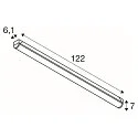 SLV LED Wand-/Deckenleuchte INDUSTRY BATTEN V 1200, IP20 IK04, 18/32W (multi) 3000/4000/5700K (CCT Switch) 150°, CRI 80, weiß