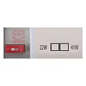 SLV LED Wand-/Deckenleuchte INDUSTRY BATTEN V 1500, IP20 IK04, 22/42W (multi) 3000/4000/5700K (CCT Switch) 150°, CRI 80, weiß